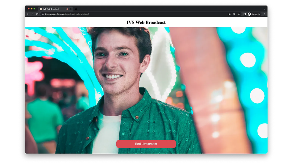 Tommy Gaessler Zoom Video SDK livestream to AWS IVS